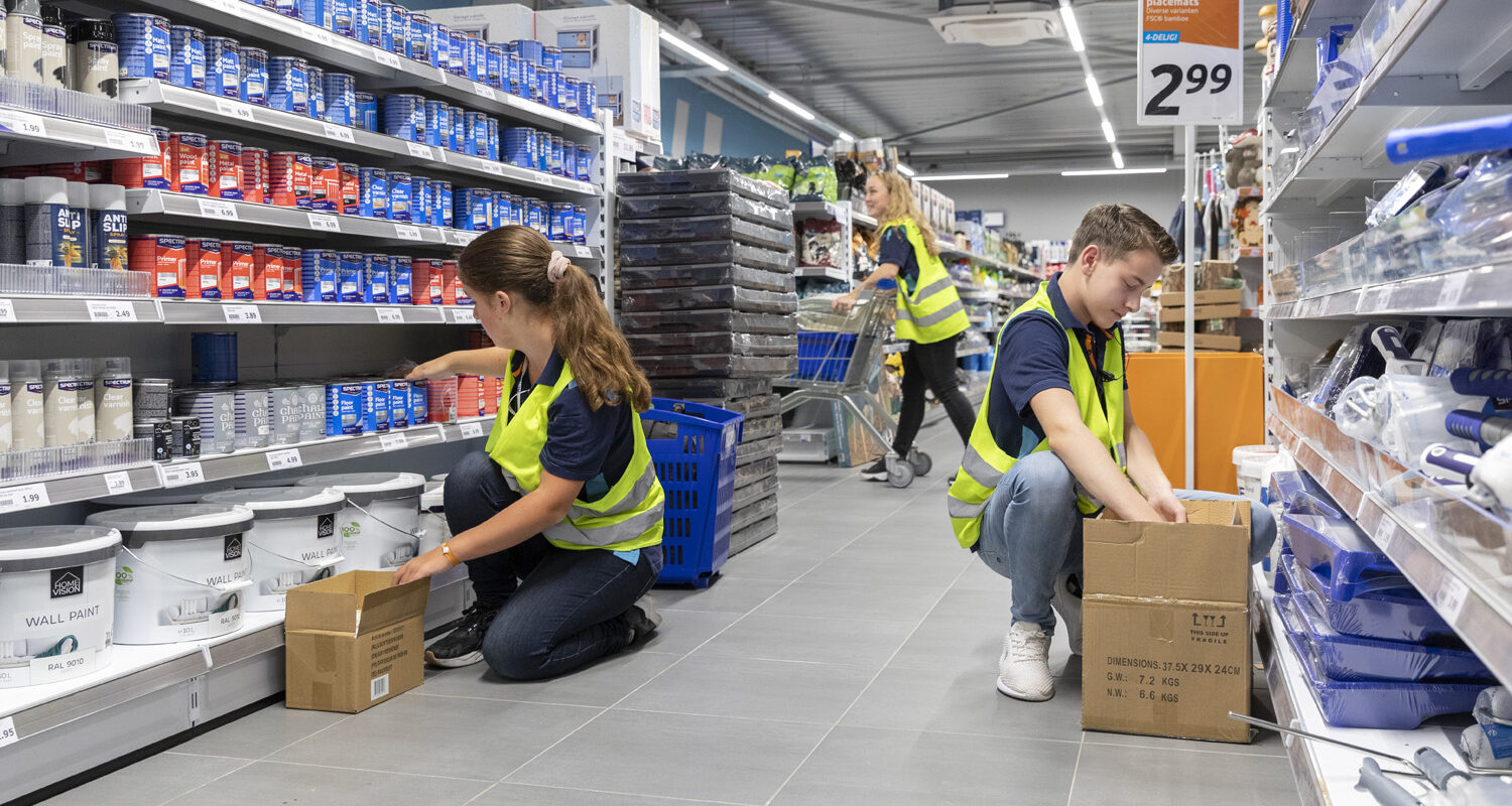 Employees working at Action